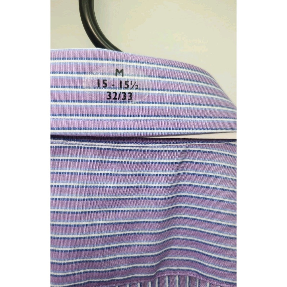 NWT U.S Polo Assn. Men's Button Up Dress Shirt 15/32 Purple Shirt, Summer - Picture 7 of 7